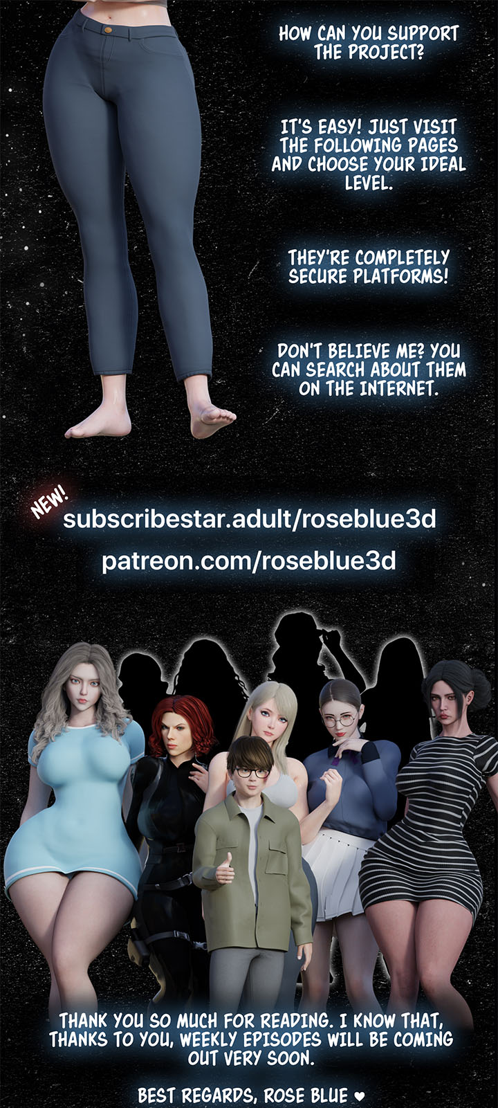 My Neighbor's Widow [Rose Blue 3D] - Chapter 6 — Page 92