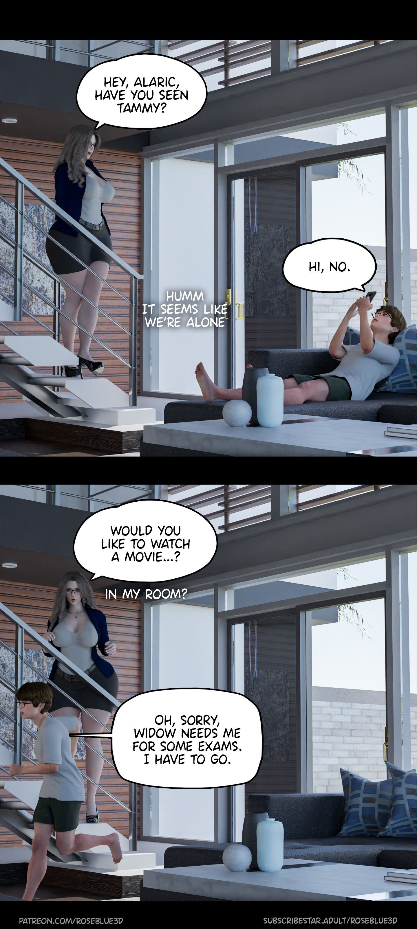 My Neighbor's Widow [Rose Blue 3D] - Chapter 26 — Page 36