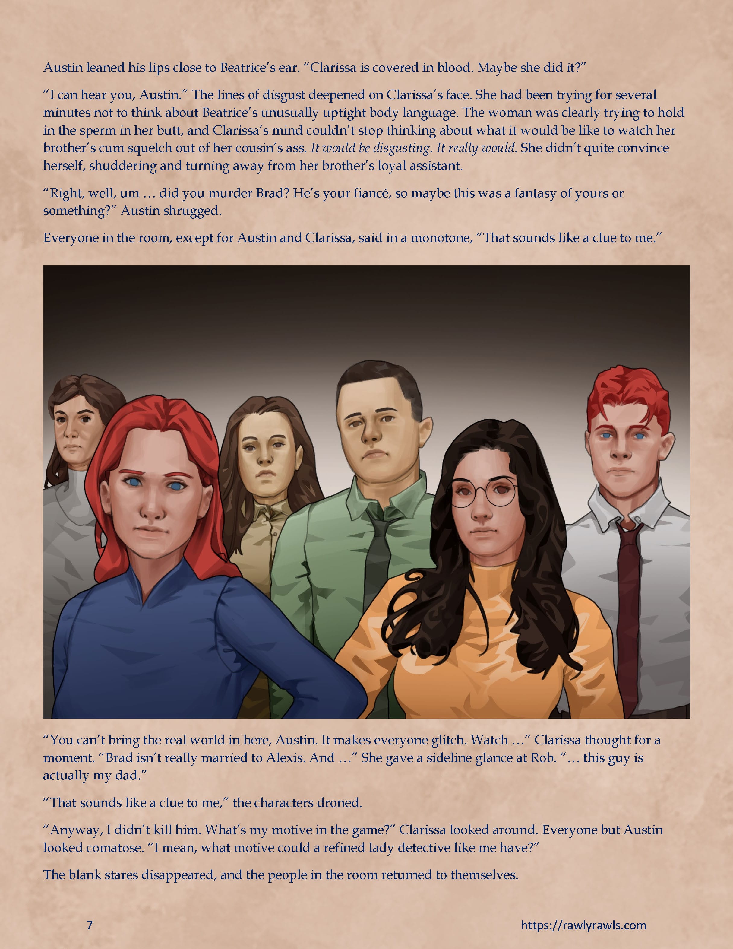 Murder At Palmer Lodge [Laimov , RawlyRawls] - Chapter 14 — Page 7