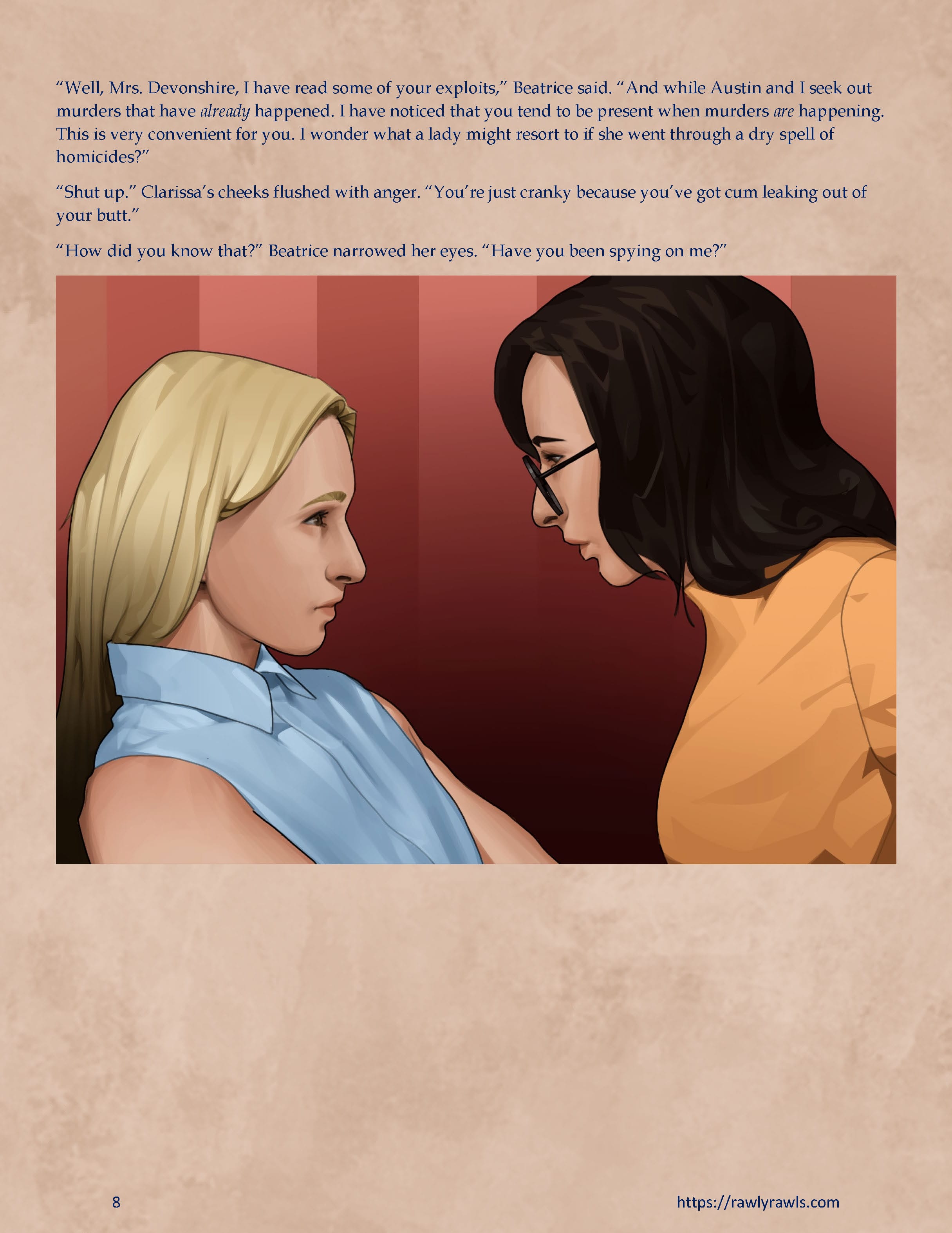 Murder At Palmer Lodge [Laimov , RawlyRawls] - Chapter 14 — Page 8