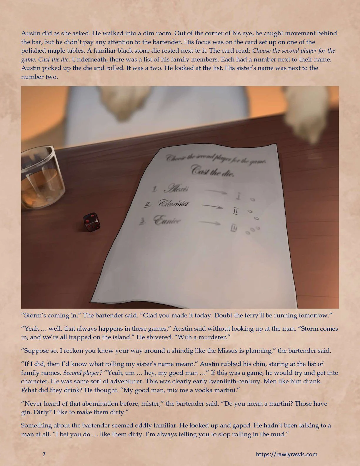 Murder At Palmer Lodge [Laimov , RawlyRawls] - Chapter 2 — Page 7