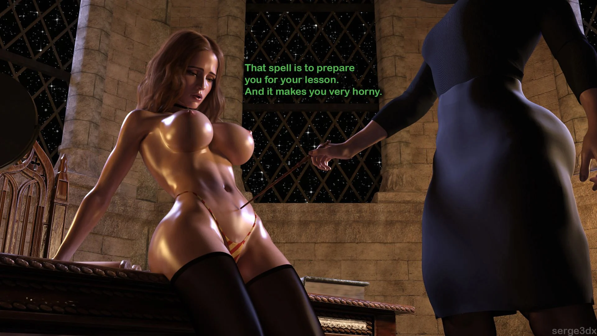 Hermione Granger and the Professor's Wand (Harry Potter) [Serge3DX] - Chapter 1 — Page 24