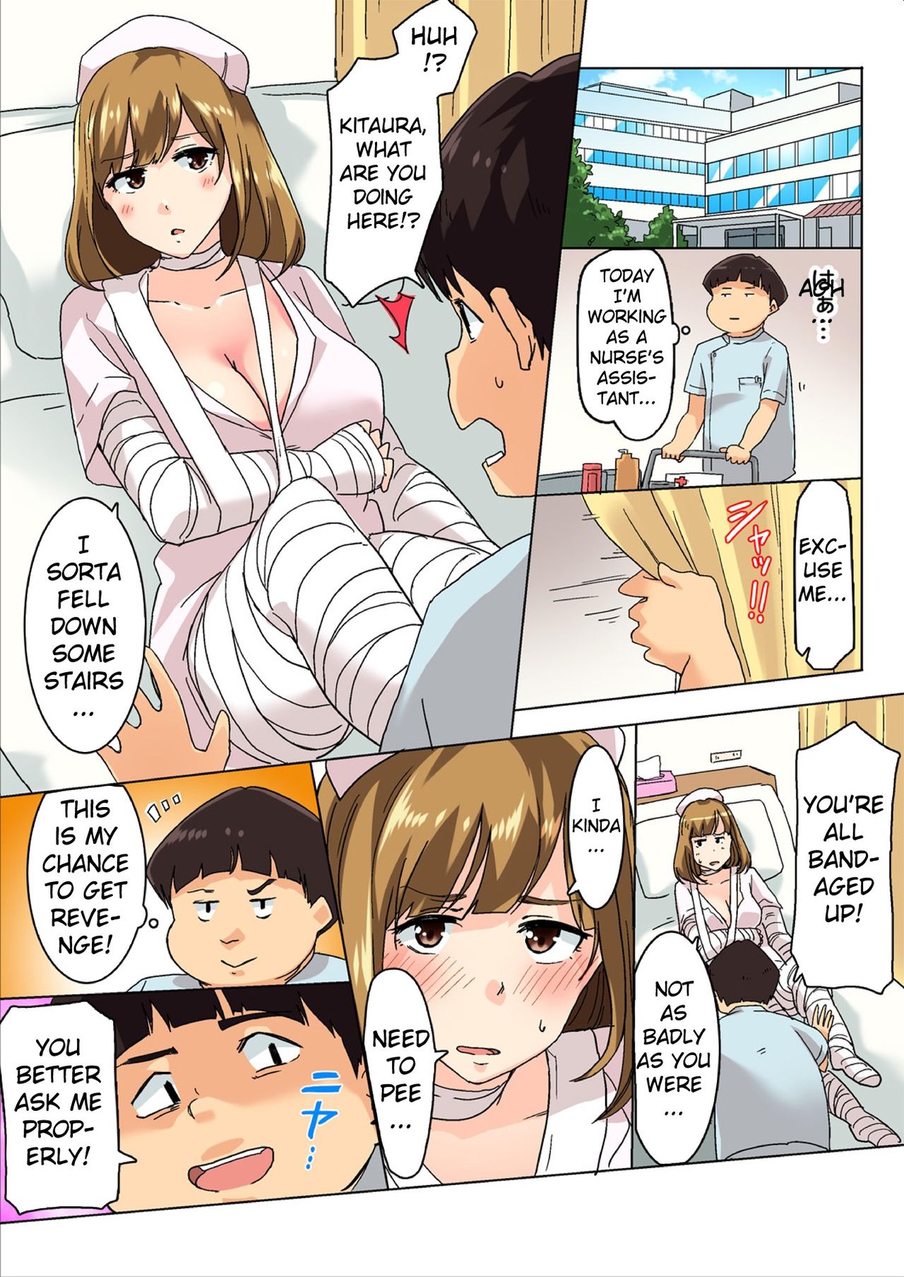 Agonizing Edging Treatment by the Sundome Nurse!? This Isn't Sex, It's an Injection [Wakamatsu] - Chapter 1 — Page 37