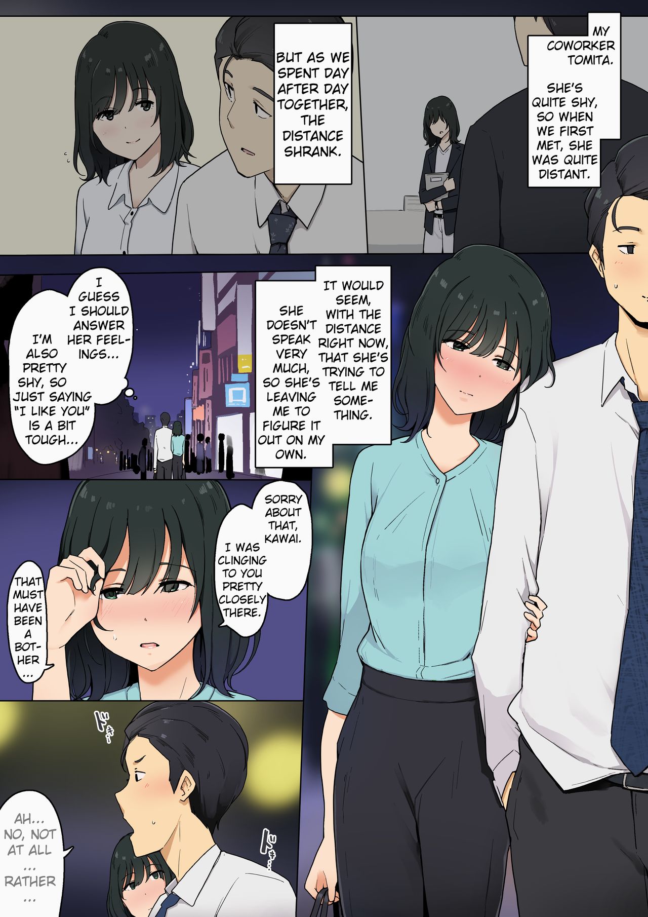 A Story About Having Close/Intimate Sex with My Shy Coworker Girl [Wakamatsu] - Chapter 1 — Page 4