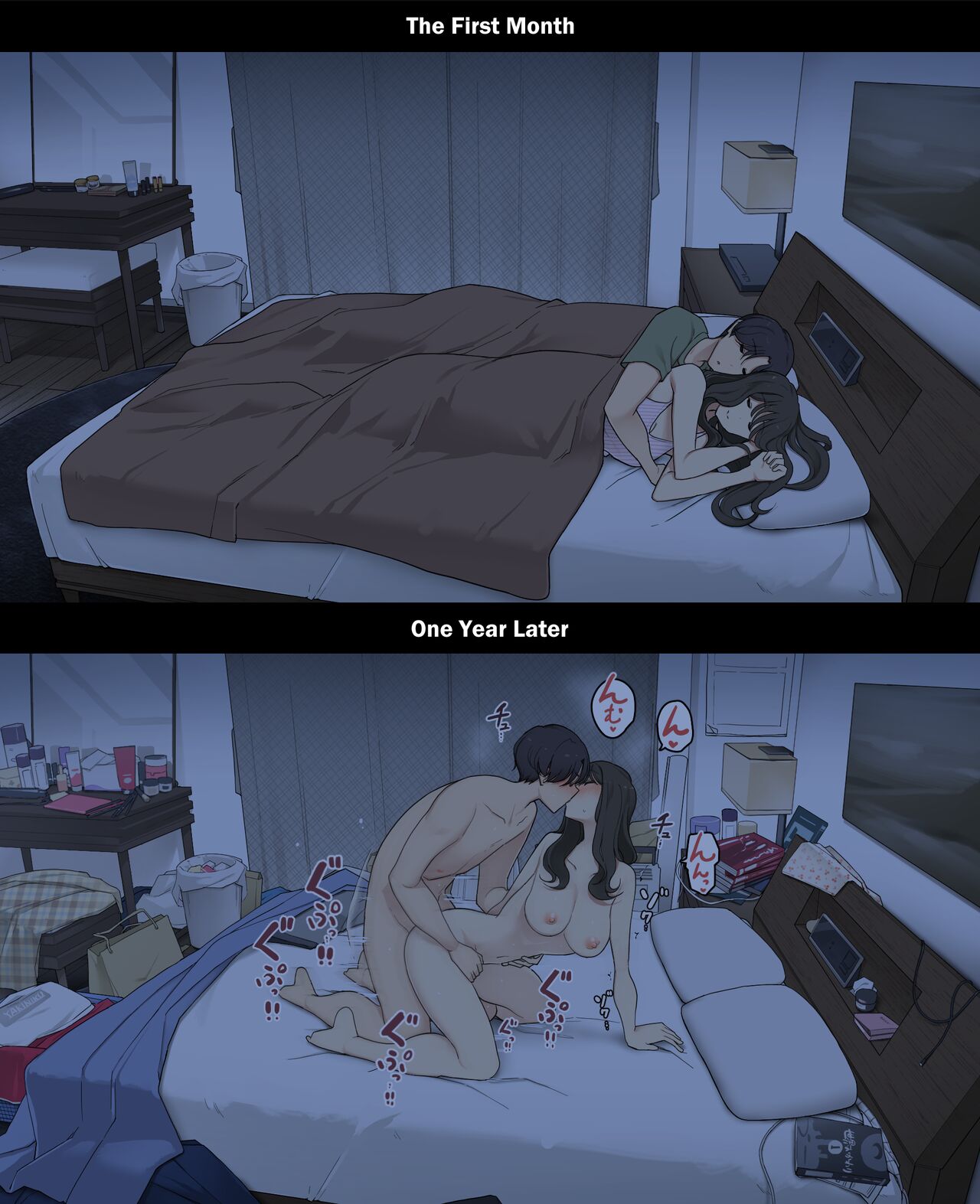 A Day in the Life of a Couple: Their First Month Living Together vs. One Year Later - Chapter 1 — Page 21