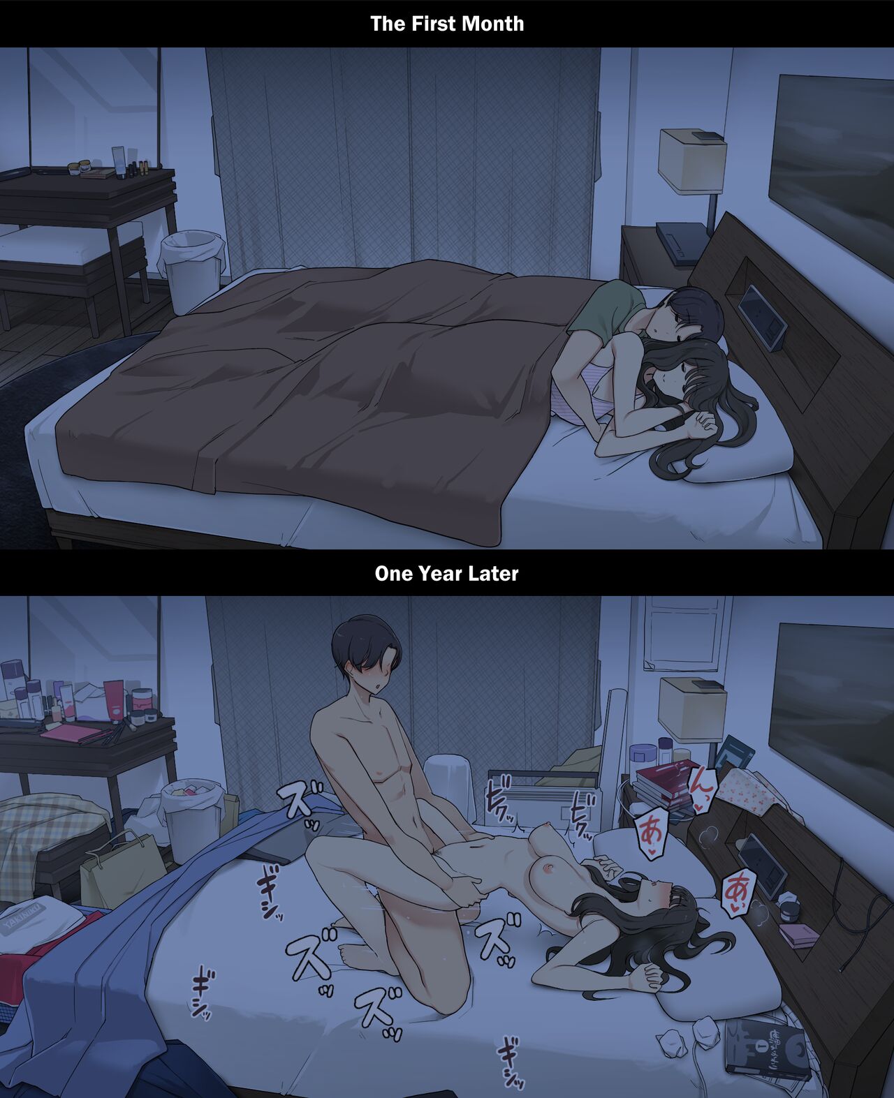 A Day in the Life of a Couple: Their First Month Living Together vs. One Year Later - Chapter 1 — Page 26
