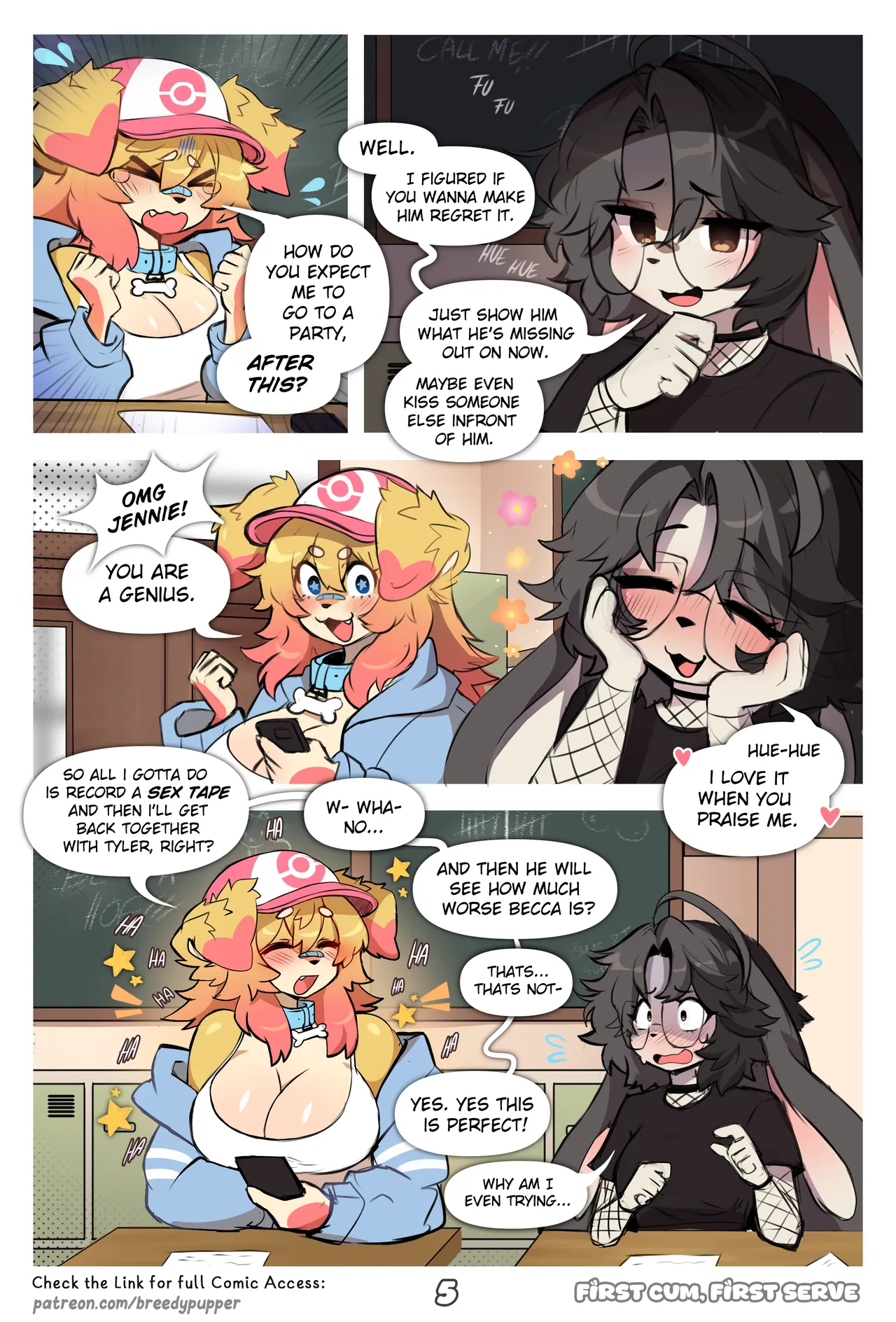 First Cum, First Serve! [Breedypupper] - Chapter 1 — Page 6