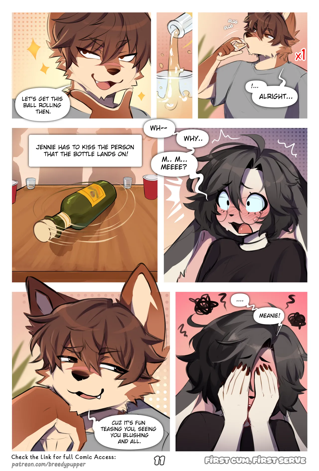 First Cum, First Serve! [Breedypupper] - Chapter 1 — Page 12