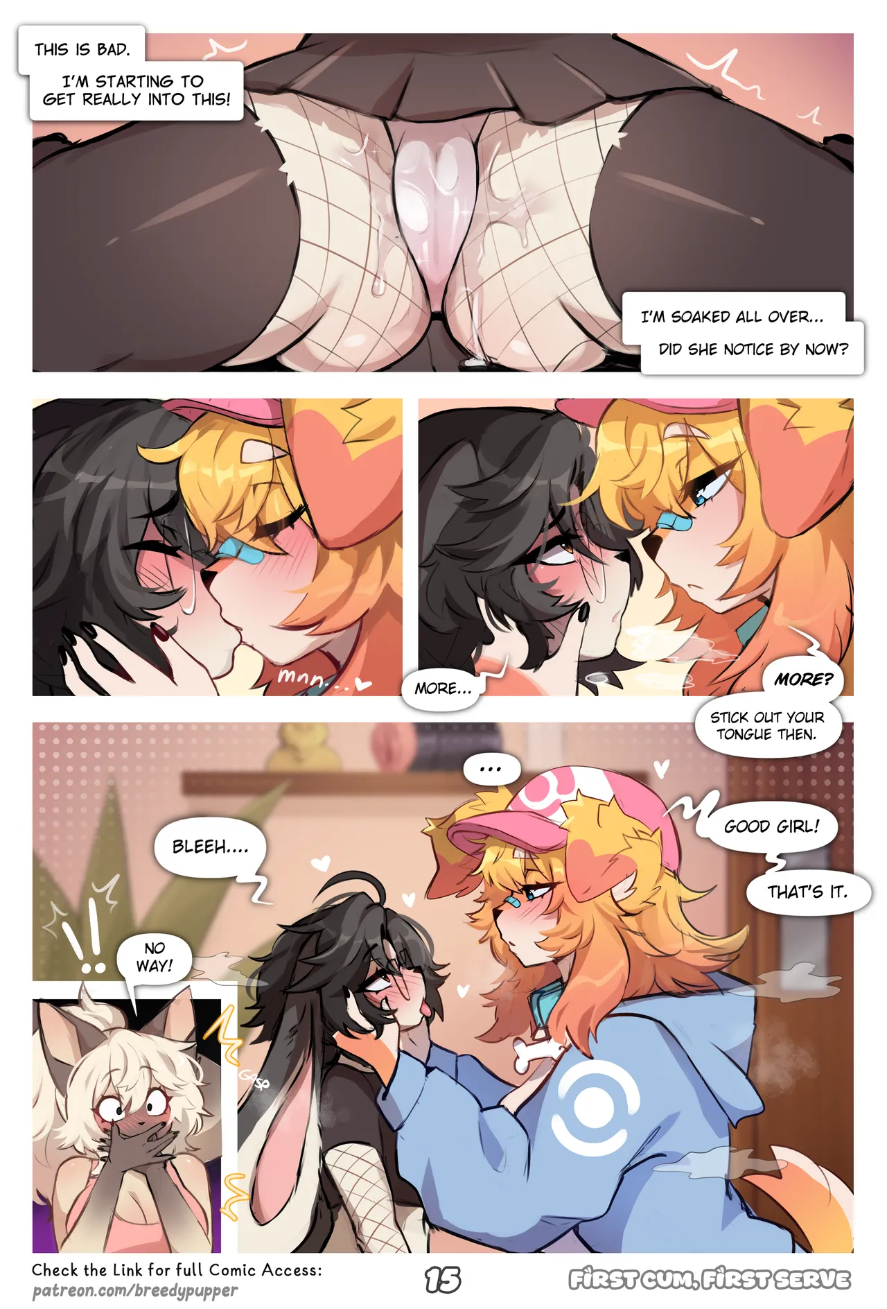 First Cum, First Serve! [Breedypupper] - Chapter 1 — Page 16