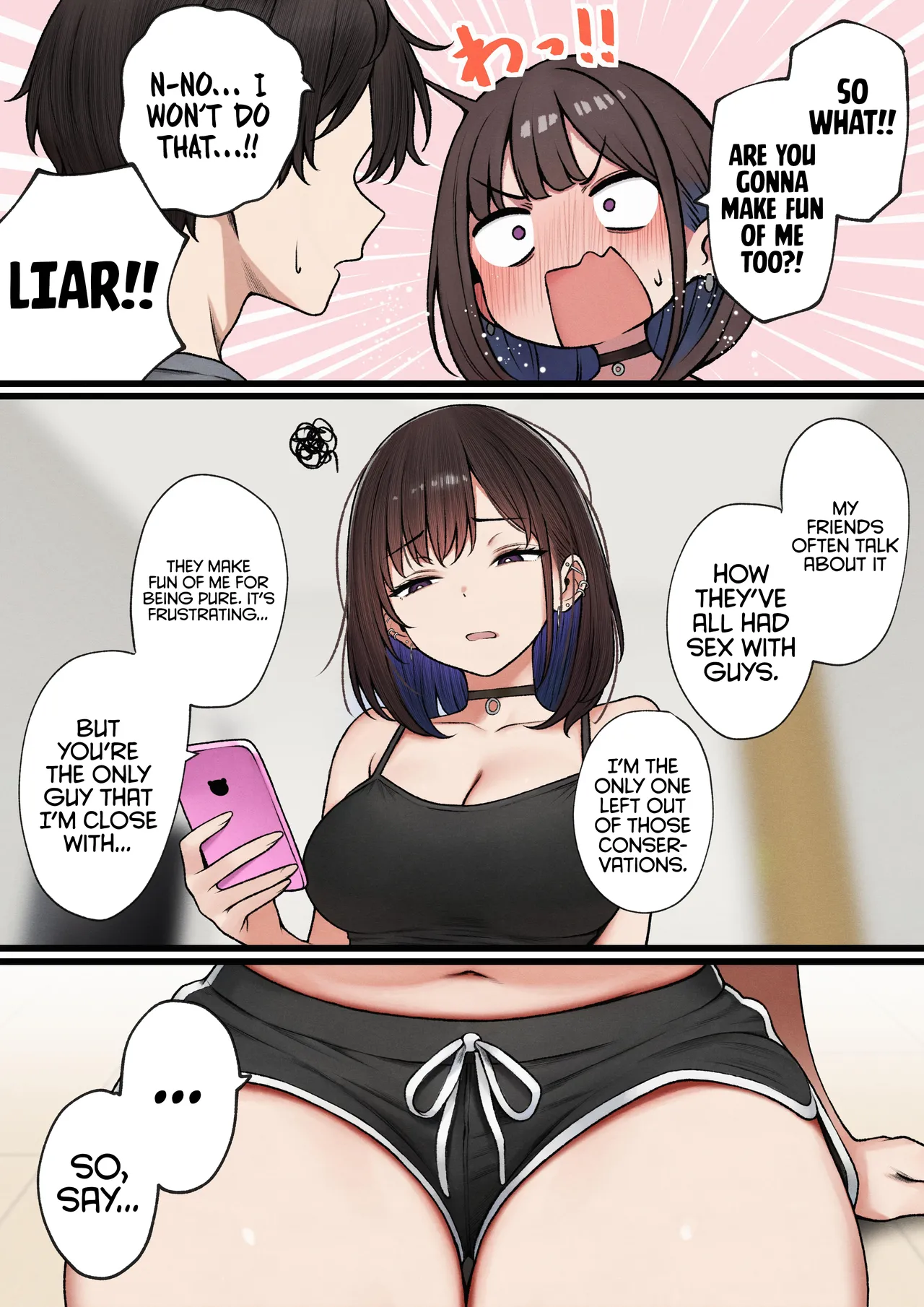 The story of how my bedroom became my gyaru childhood friend's fuck-room [SigMart (SigMa)] - Chapter 1 — Page 11