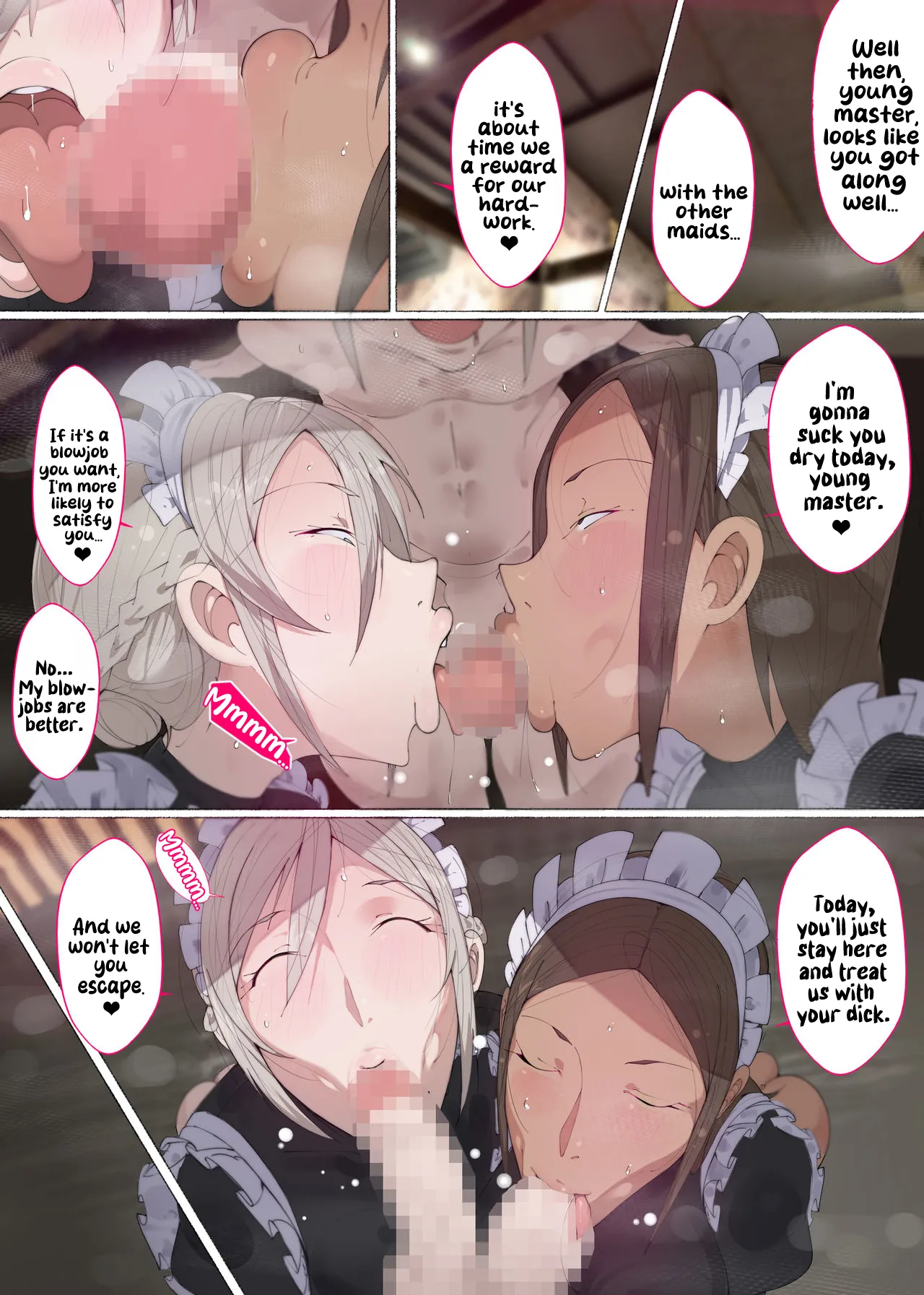 Ten Sexy Maids Who Works at a Mansion to Teach Sex Education [Agobitch] - Chapter 1 — Page 42