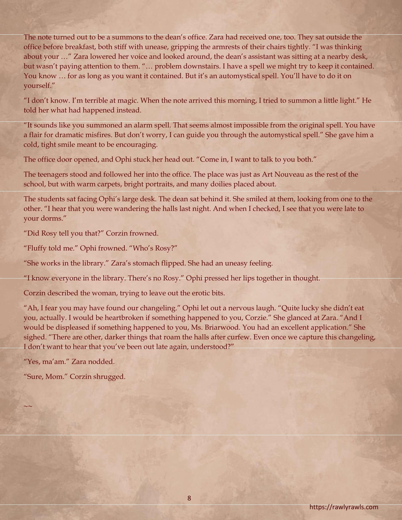 Glergandr University [CreamCadet , Rawly Rawls] - Chapter 3 — Page 8