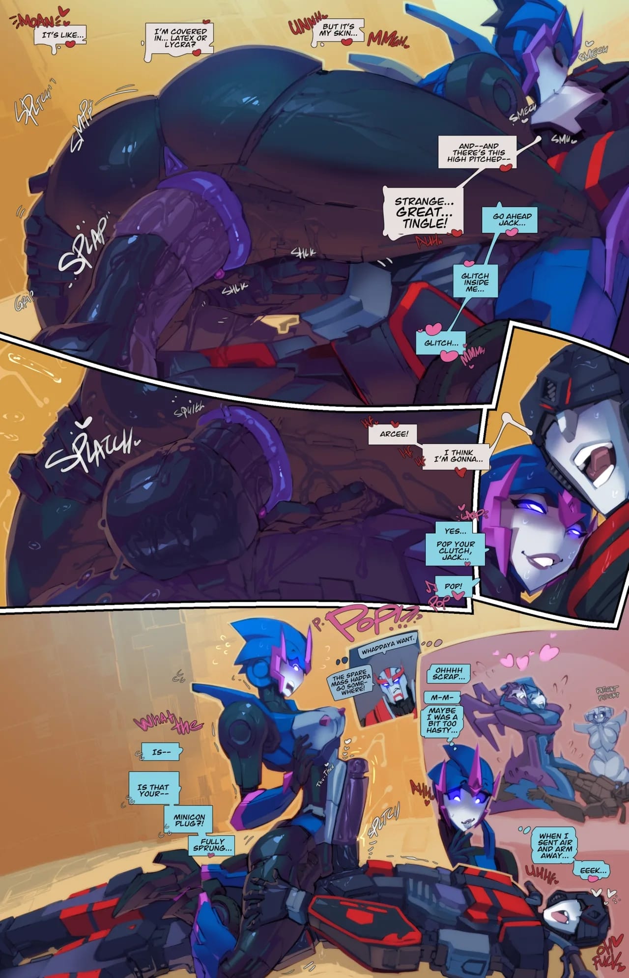 Jack X Arcee: “Autobutt Jack” (Transformer) [Fred Perry] - Chapter 1 — Page 8