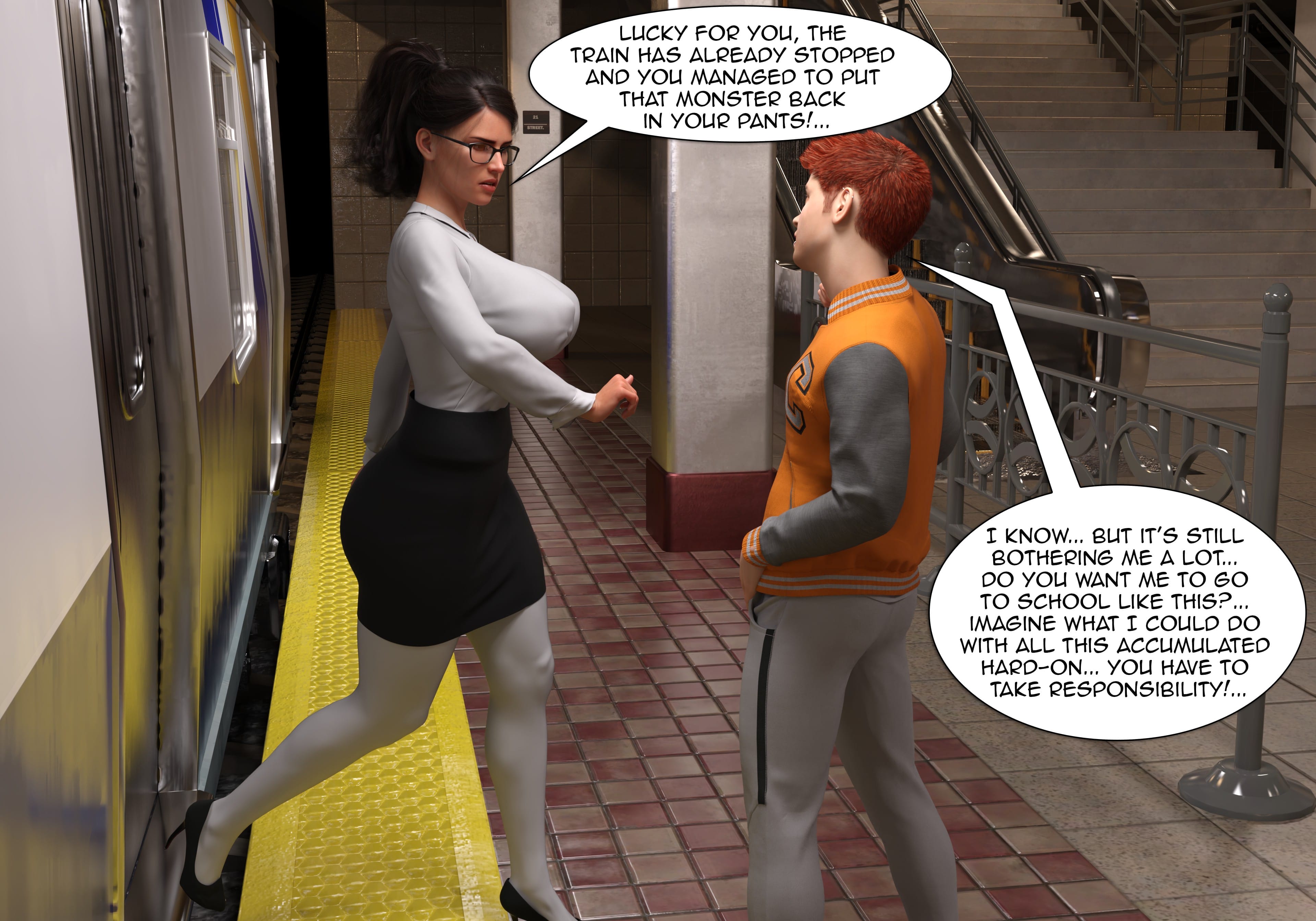 My Teacher Is My StepMom [Sr Pepper] - Chapter 1 — Page 91