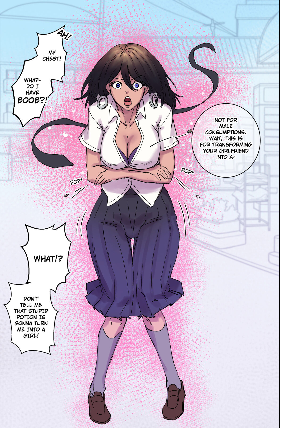 My Shy Best Friend Turned Into A Gal Girl And Wants Me To Fuck Her comic porn - Chapter 1 — Page 5
