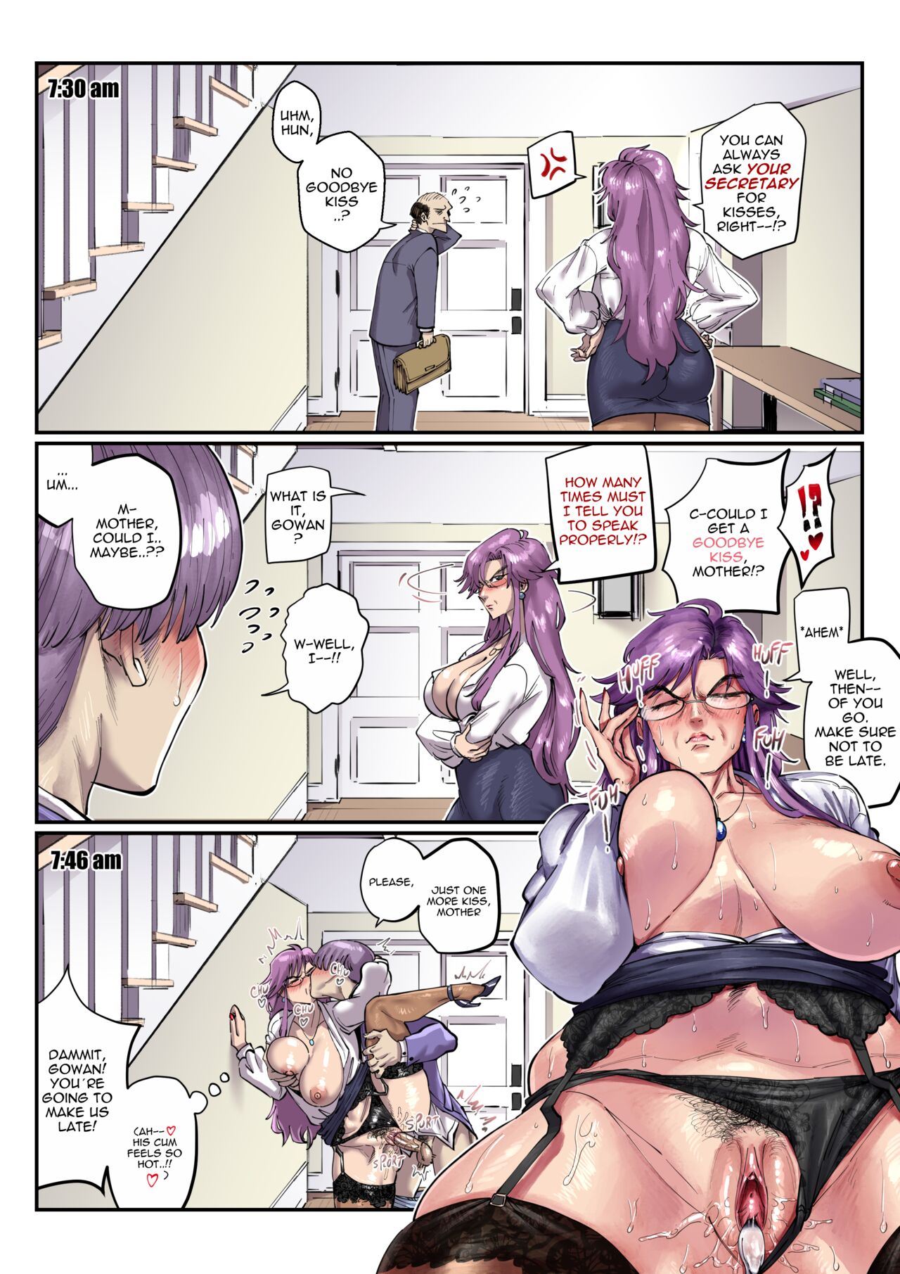 A Strict Mother's Daily Routine comic porn - Chapter 1 — Page 4