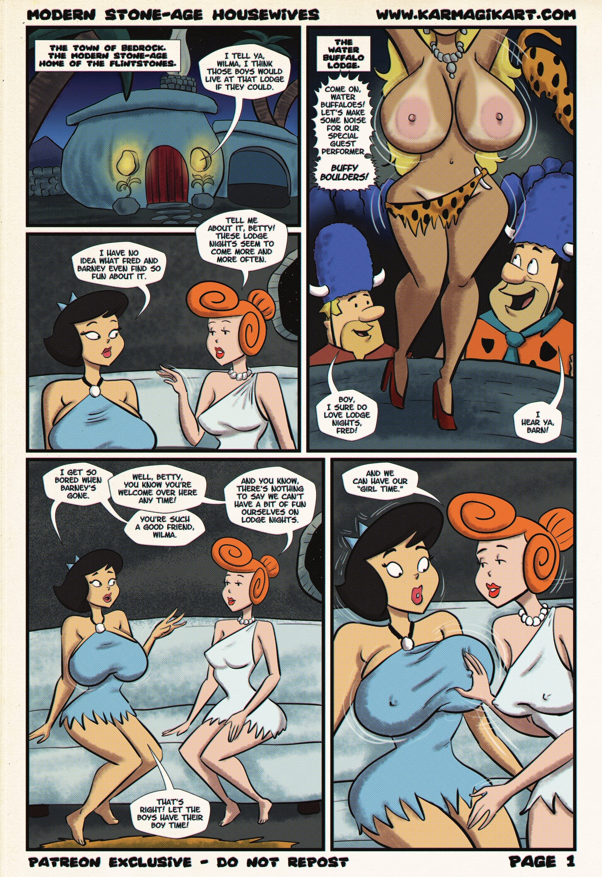 Modern Stone-Age Housewives (The Flintstones) [Karmagik] - Chapter 1 — Page 6