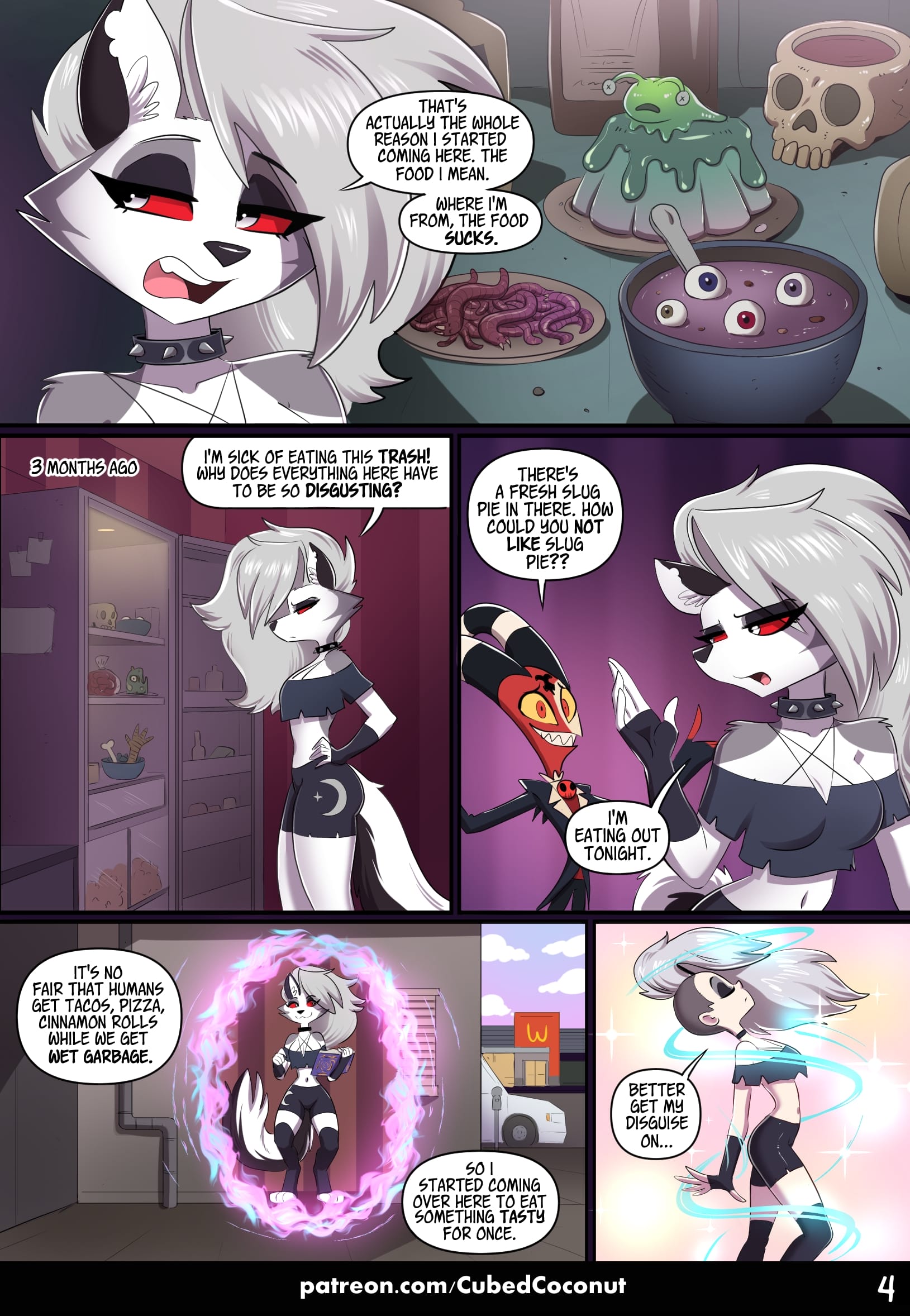 The Human and the Hellhound (Helluva Boss) [CubedCoconut] - Chapter 1 — Page 4